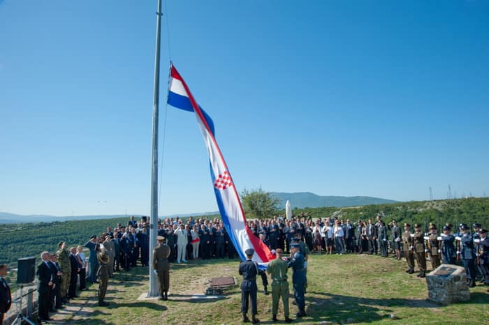 Knin Fortress, second photograph from the 2011 anniversary commemoration