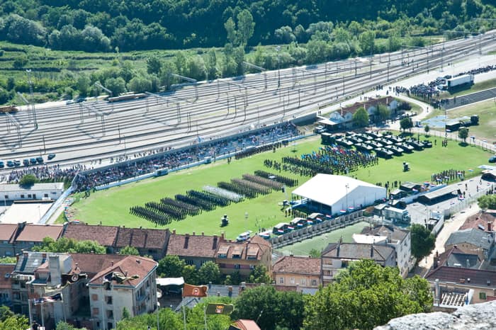 Second photograph from the 2011 commemoration in Knin