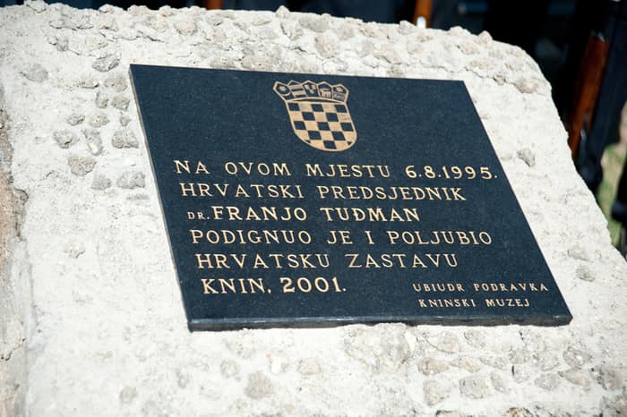 Photograph from the 16th anniversary commemoration of Operation Storm in Knin, 5 August 2011