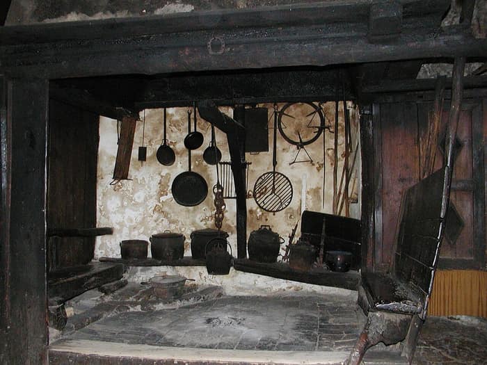 Alte Küche in der Eremitage Blaca auf Brač