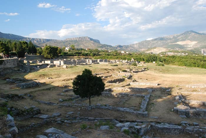 Rovine dell'antica città romana di Salona, veduta 1