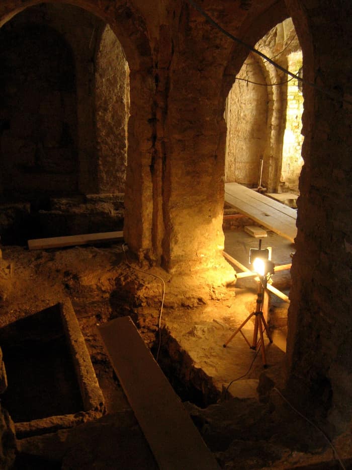 Archäologische Ausgrabungen unter der Euphrasius-Basilika, Juni 2009