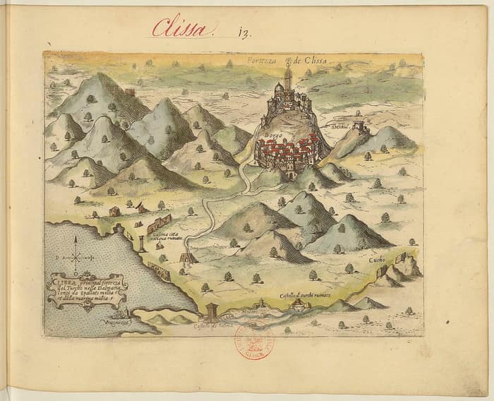 Second old atlas page of the possessions of Venice and the Archipelago