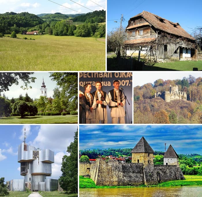 Image of the Banija region titled Banovina-Banija