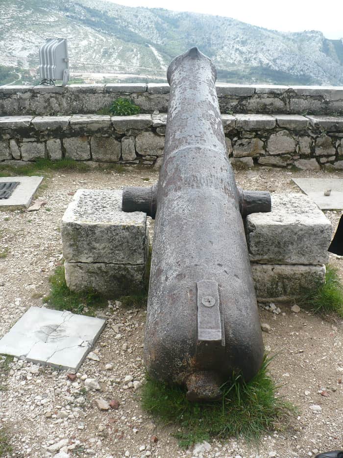 Old cannon at Klis