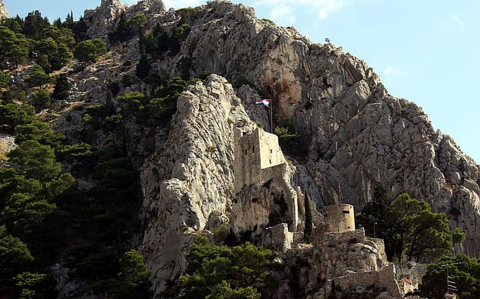 The Cetina gorge just beyond Omiš, below the Mirabella fortress