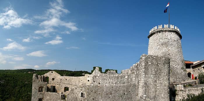 Walls of Trsat Castle above Rijeka