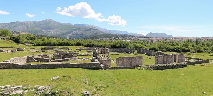 The episcopal centre of Salona, with the remains of the early Christian complex near Split