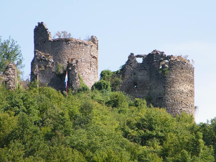 Ruins of Gvozdansko Castle, a Zrinski fortress in Sisak-Moslavina County