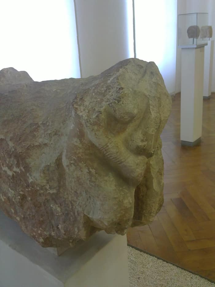 Dettaglio di una statua istra
