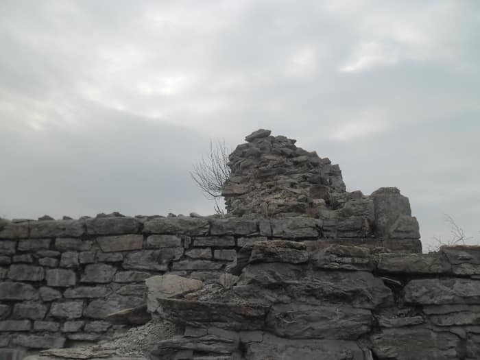 La forteresse de Medvedgrad en hiver
