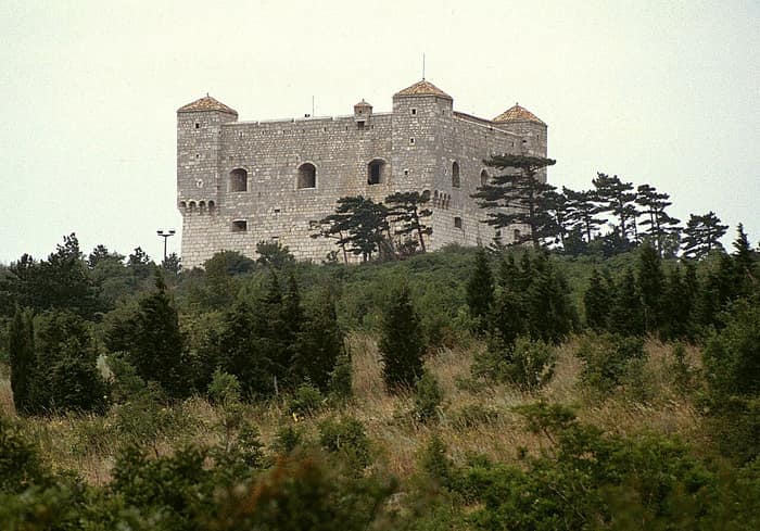 Nehaj Fortress, another view of the square tower