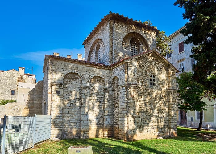 Chapel of St Mary Formosa in Pula, second exterior view