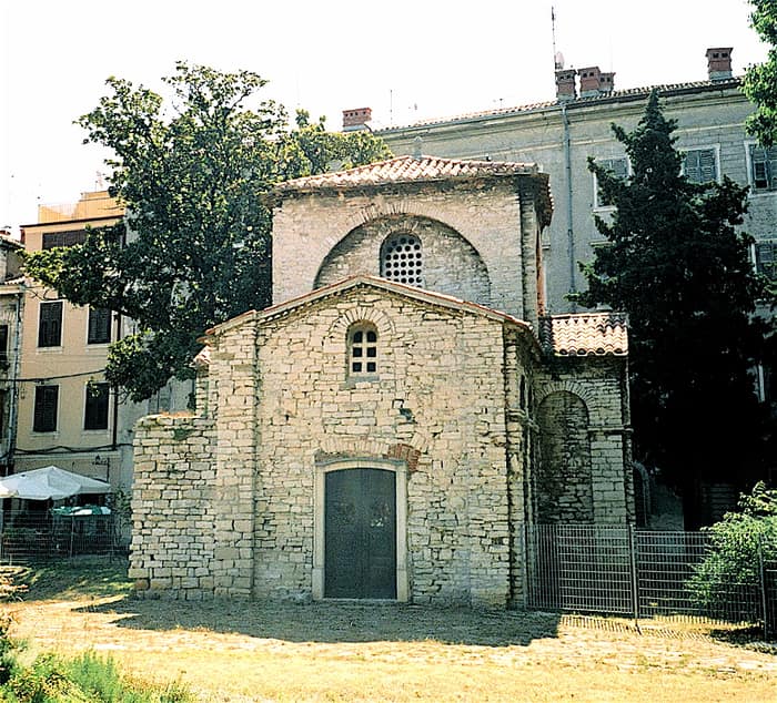 La cappella di Santa Maria Formosa a Pola, parte superstite della basilica bizantina