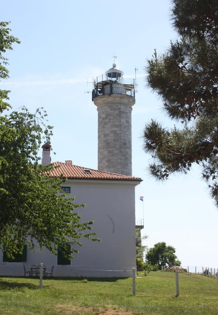 Leuchtturm von Savudrija, zweite Ansicht des Turms