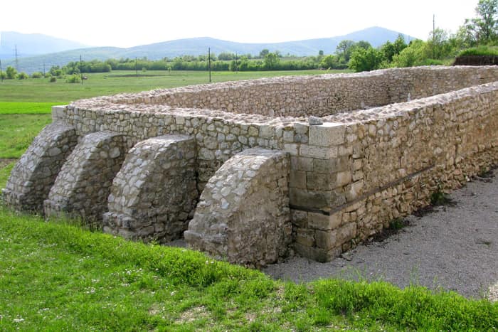 Tilurium at Gardun above the town of Trilj, view of the archaeological site